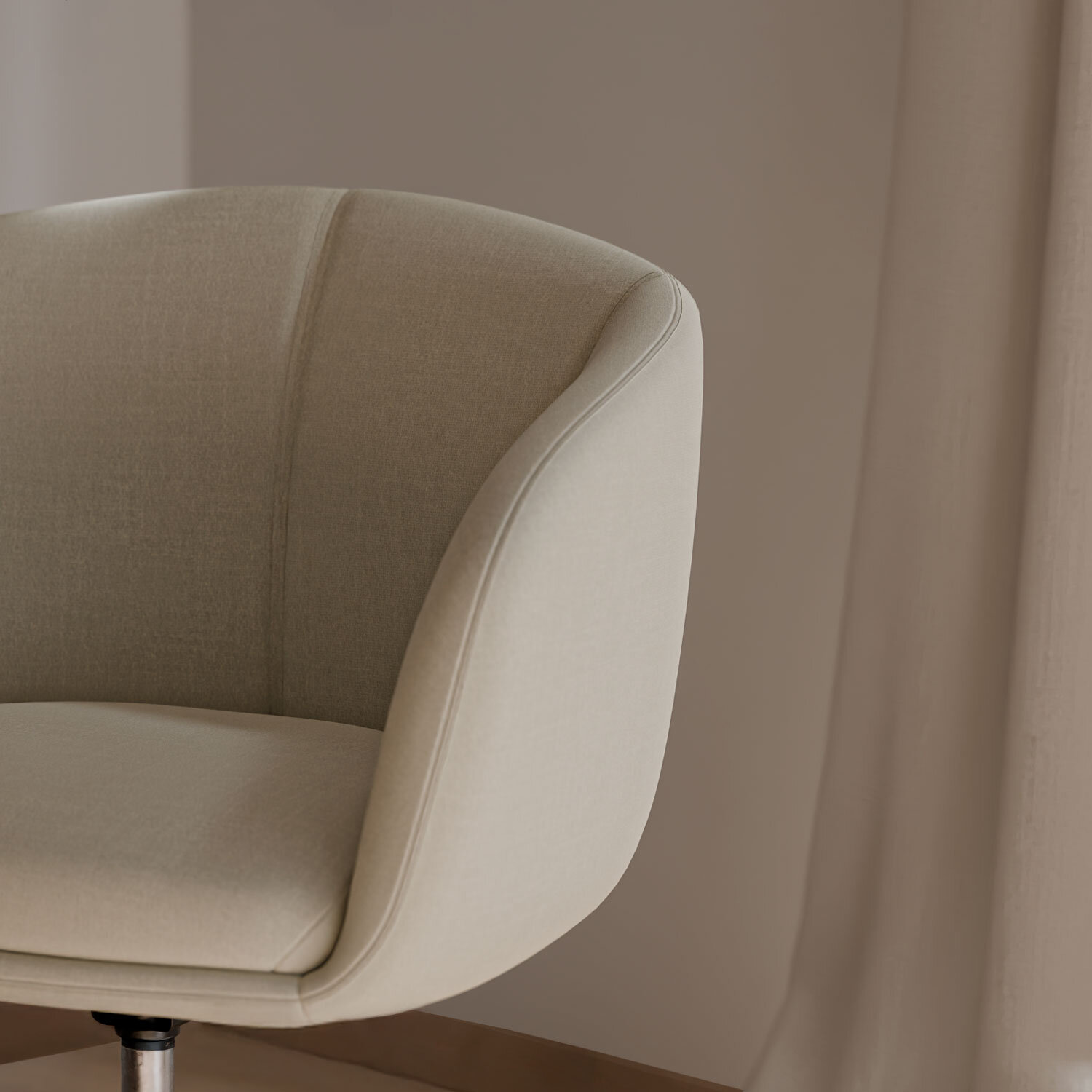 Silla oficina ARIZONA beige - Image 5