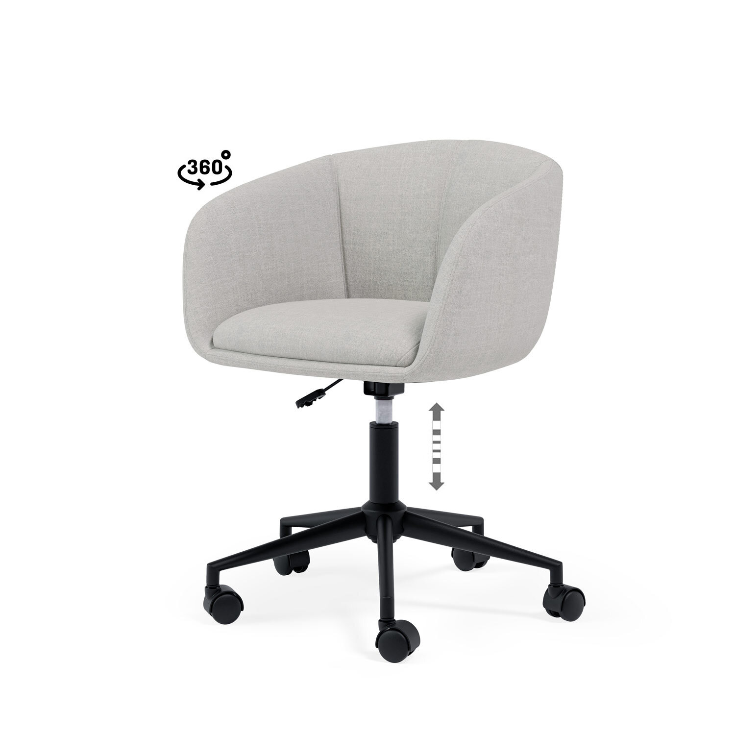 Silla oficina ARIZONA gris claro