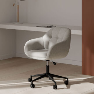 Silla oficina CANTERBURY gris claro