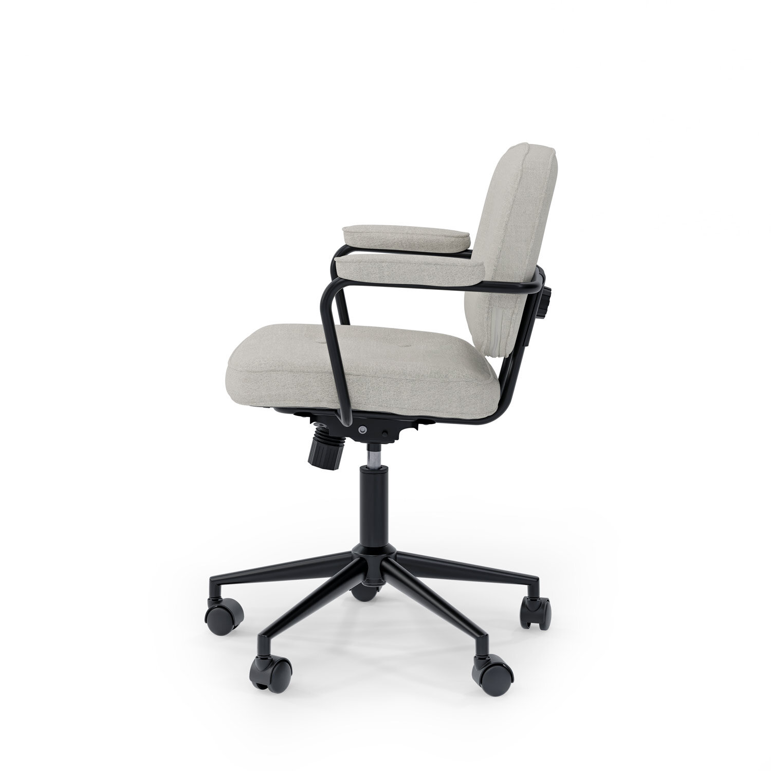 Silla oficina COLUMBIA gris claro - Image 3