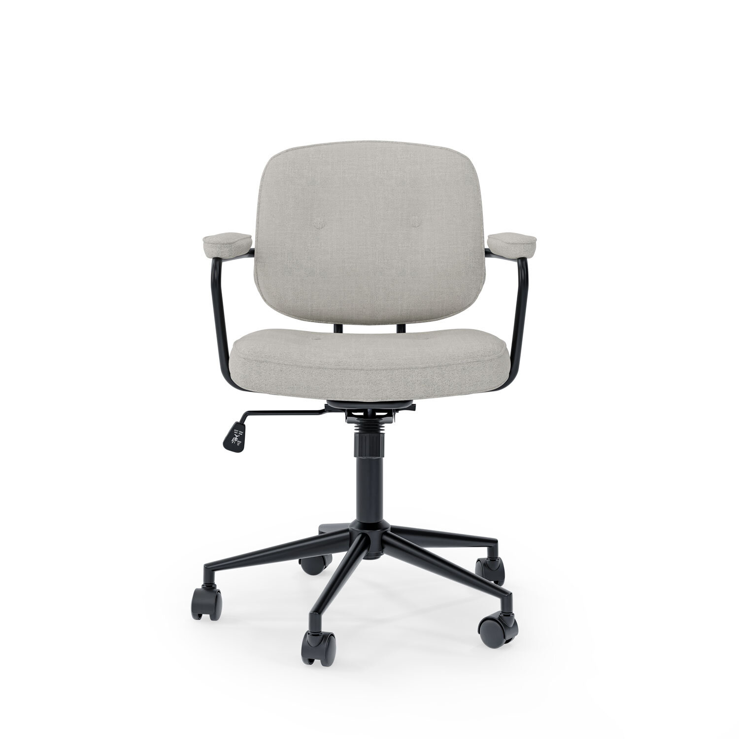 Silla oficina COLUMBIA gris claro - Image 4