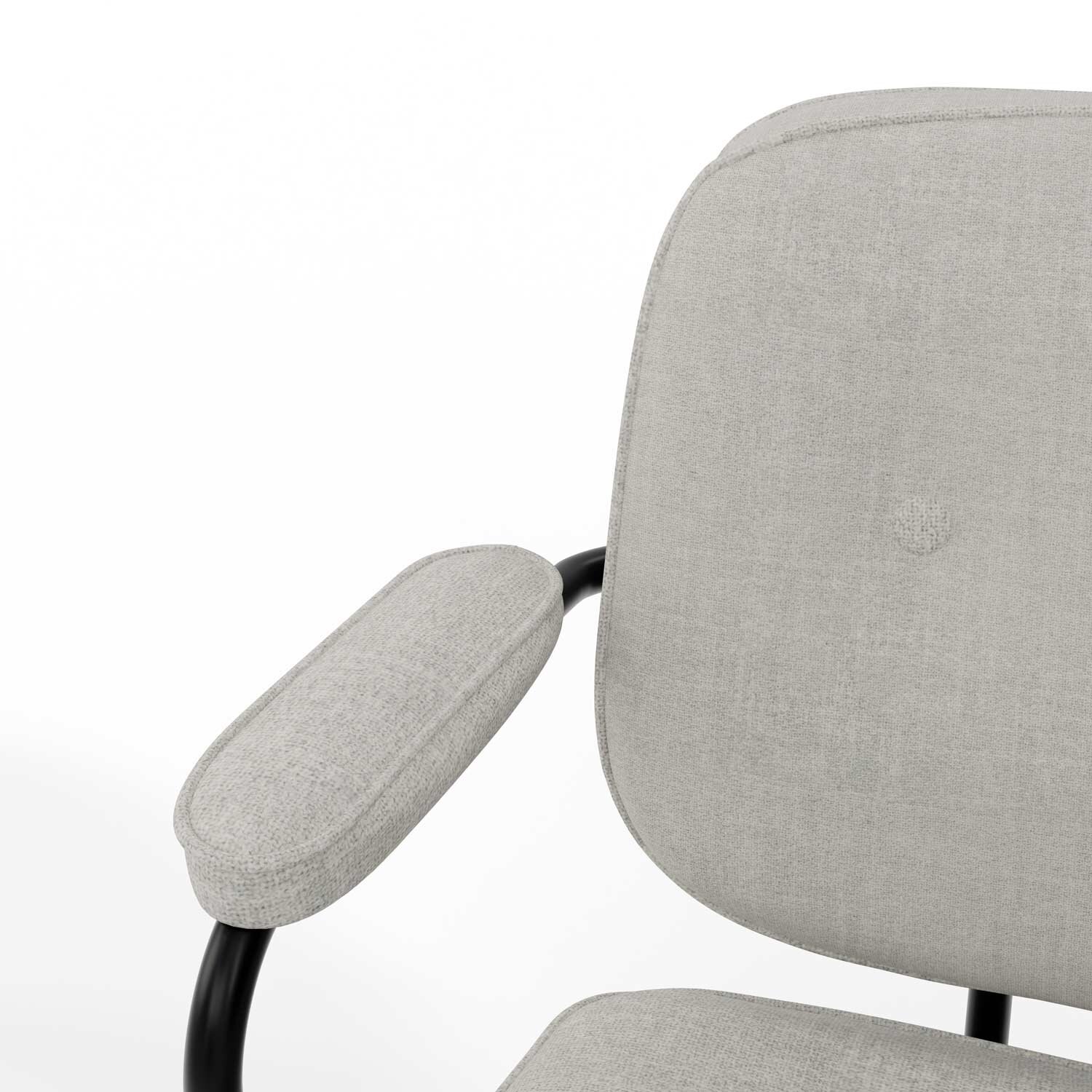 Silla oficina COLUMBIA gris claro - Image 6