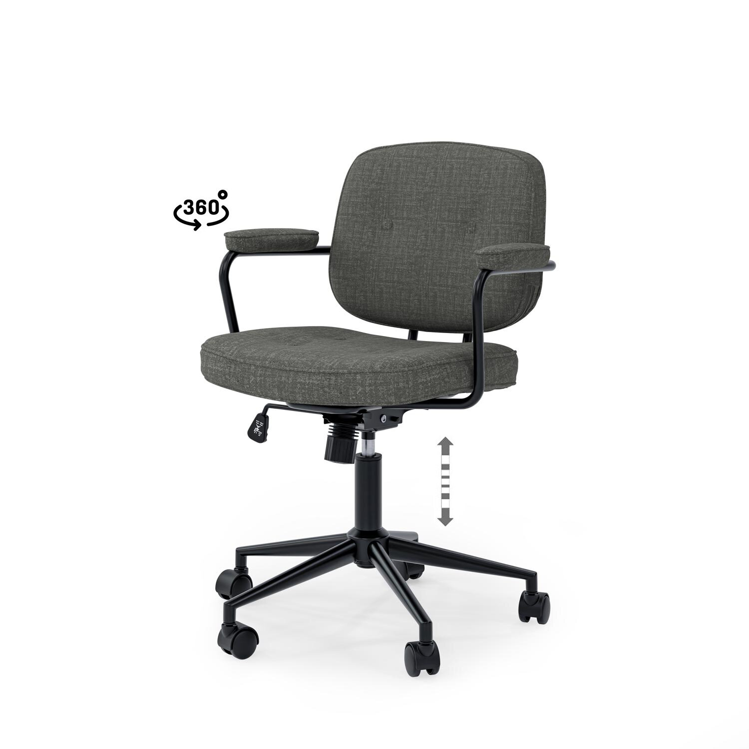 Silla oficina COLUMBIA gris oscuro