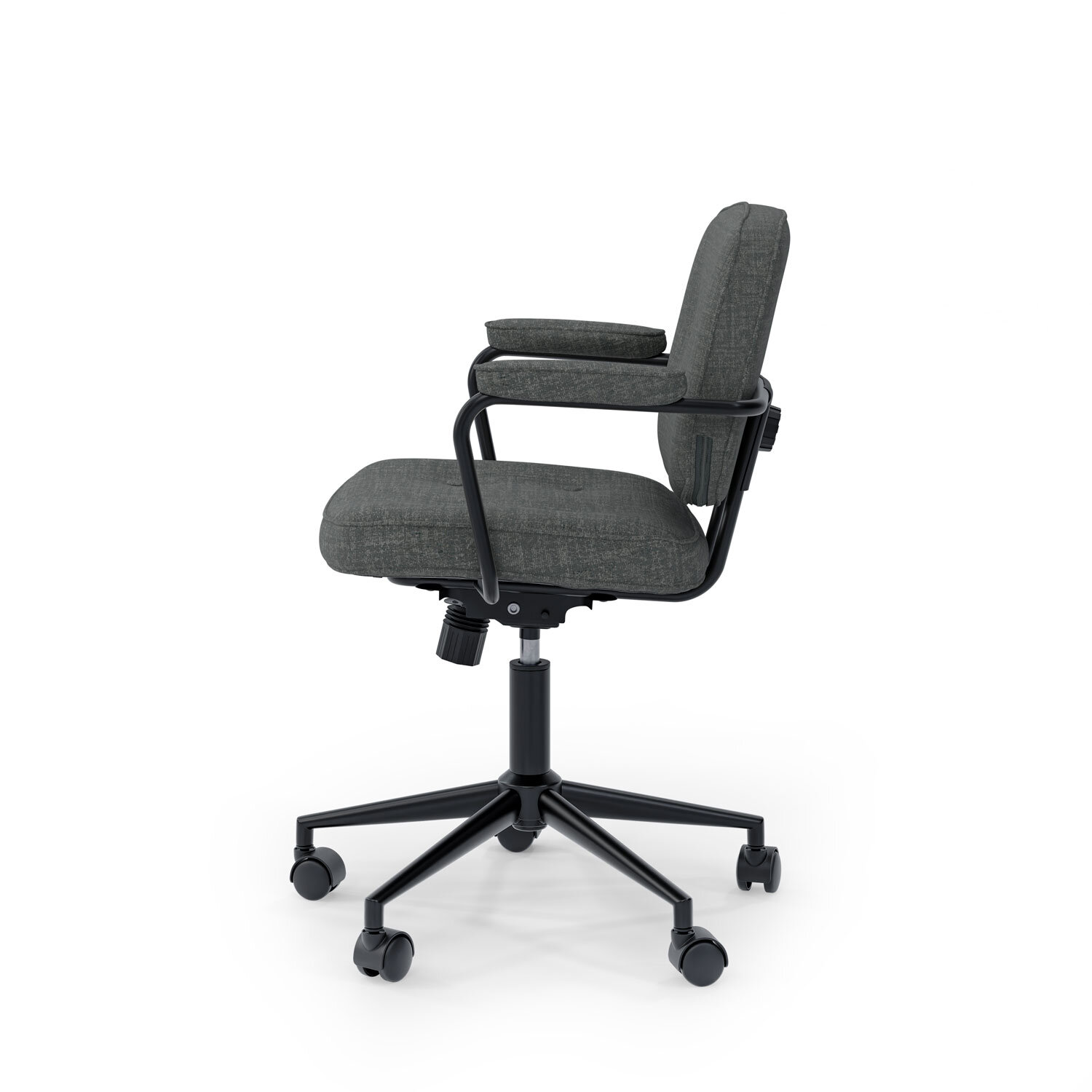 Silla oficina COLUMBIA gris oscuro - Image 3