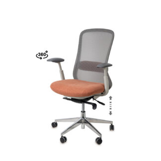 Silla oficina EMORY terracota