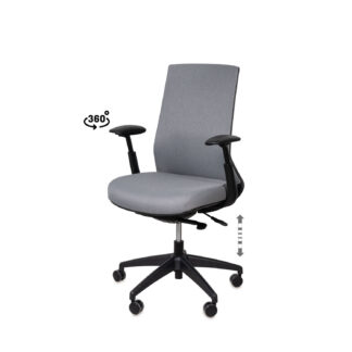 Silla oficina LANCASTER gris
