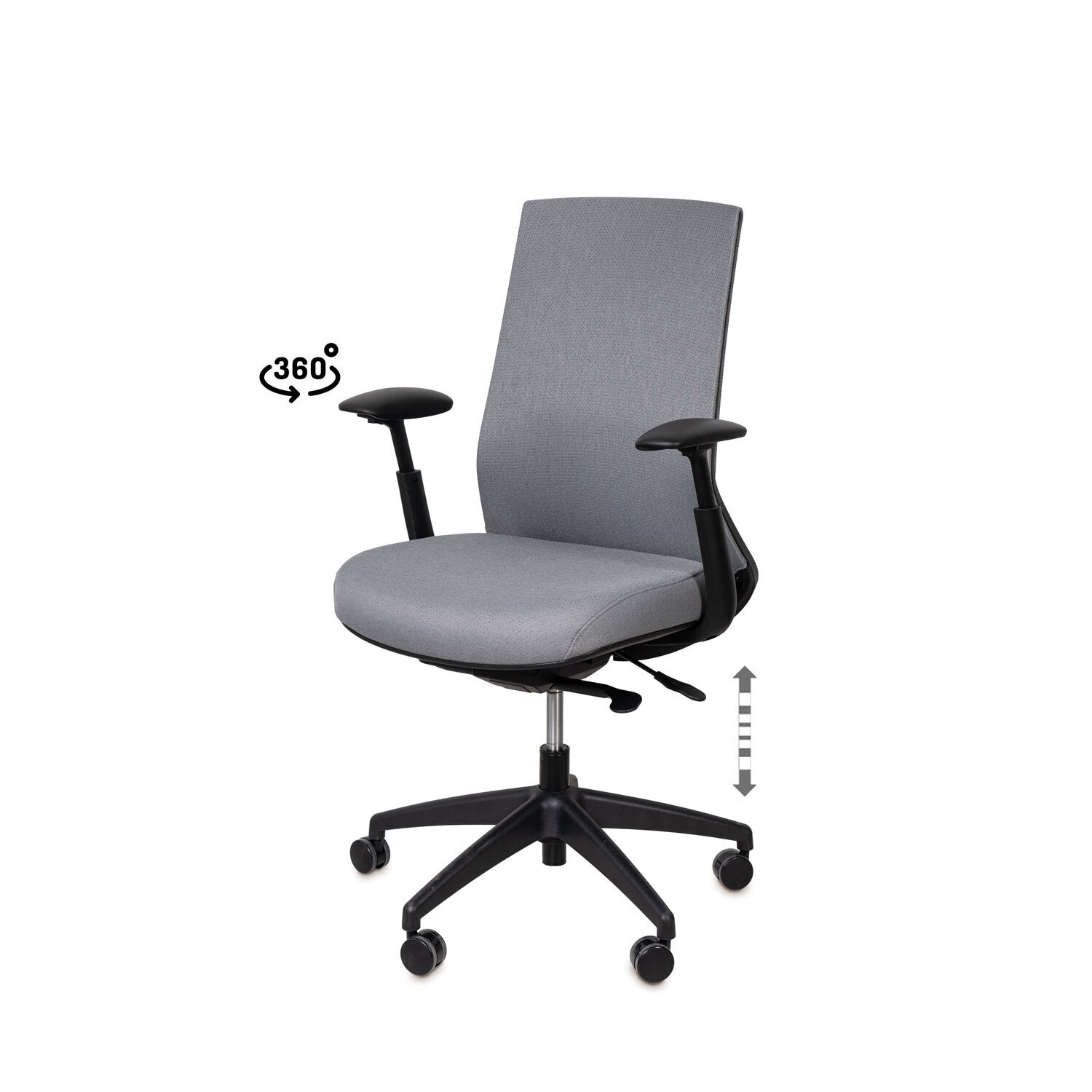 Silla oficina LANCASTER gris