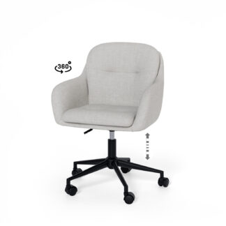 Silla oficina ONTARIO gris claro
