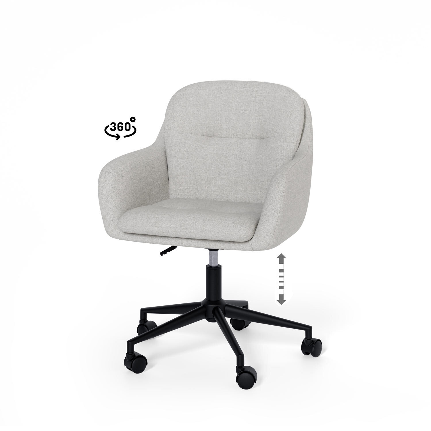 Silla oficina ONTARIO gris claro