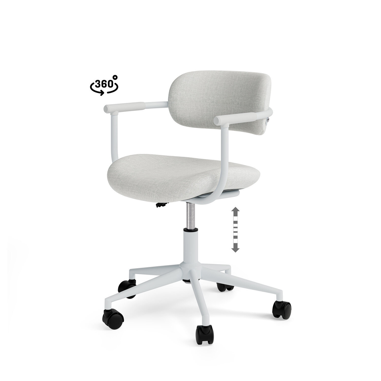 Silla oficina OXFORD gris
