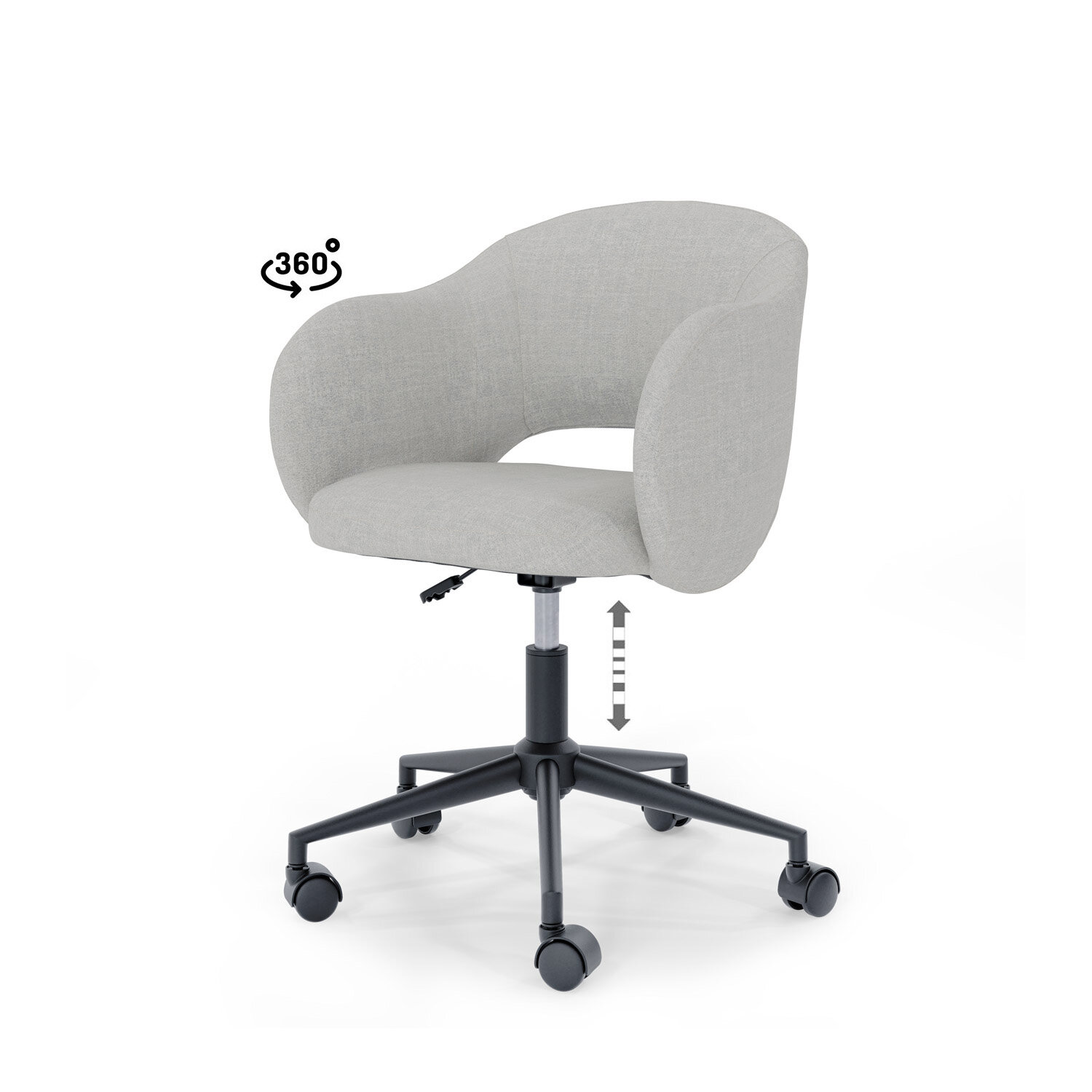 Silla oficina TALLIN gris claro