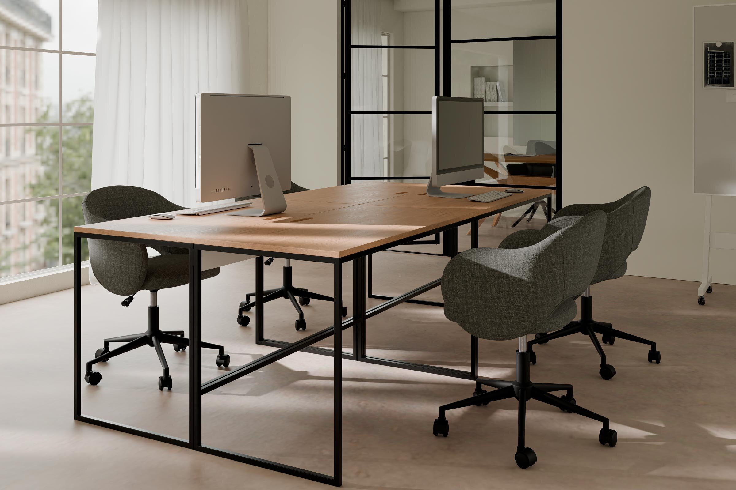 Silla oficina TALLIN gris oscuro