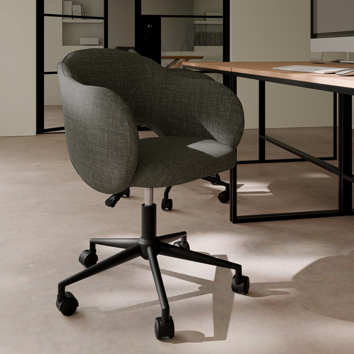 Silla oficina TALLIN gris oscuro - Image 2