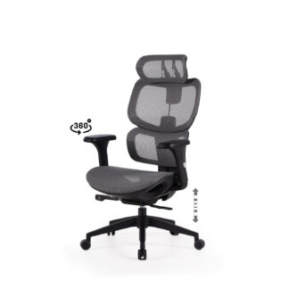 Silla oficina TORONTO negro/gris