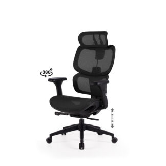 Silla oficina TORONTO negro/negro