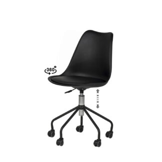 Silla oficina YALE negro