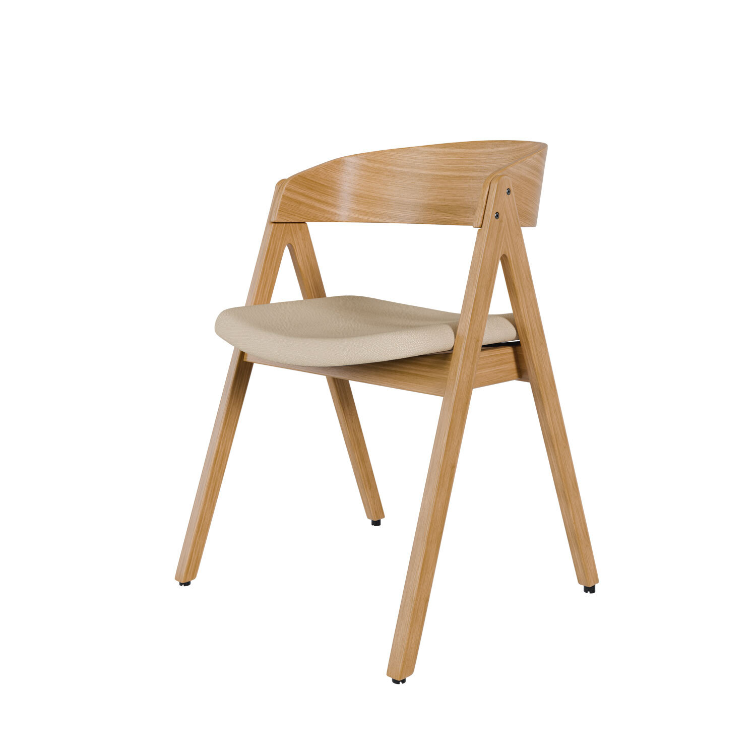 Silla RINA roble beige - Image 3