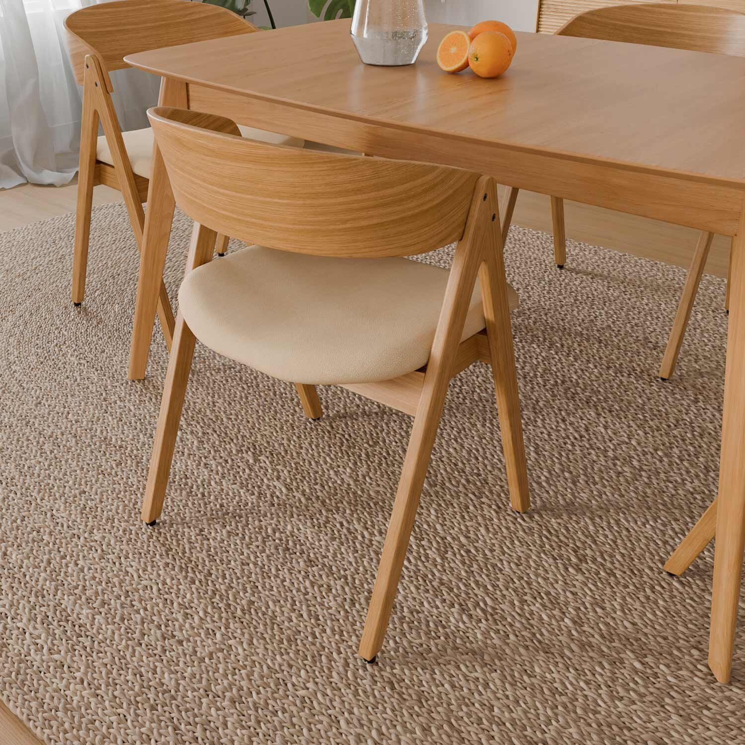Silla RINA roble beige - Image 5