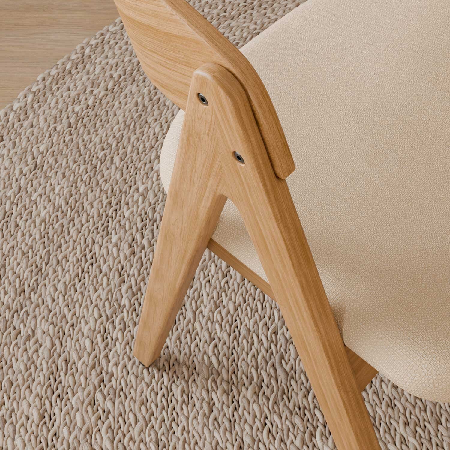 Silla RINA roble beige - Image 9