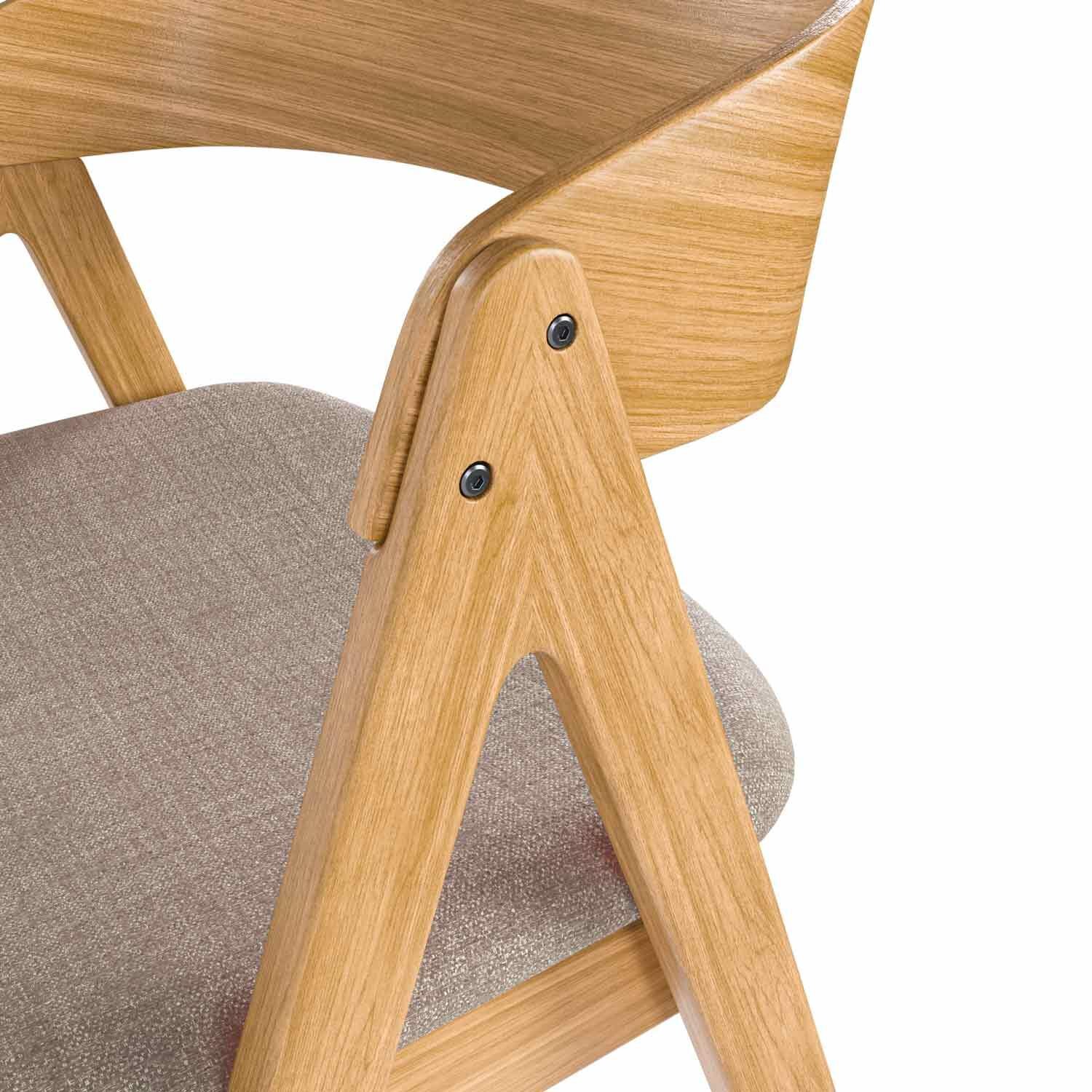 Silla RINA roble gris claro - Image 6