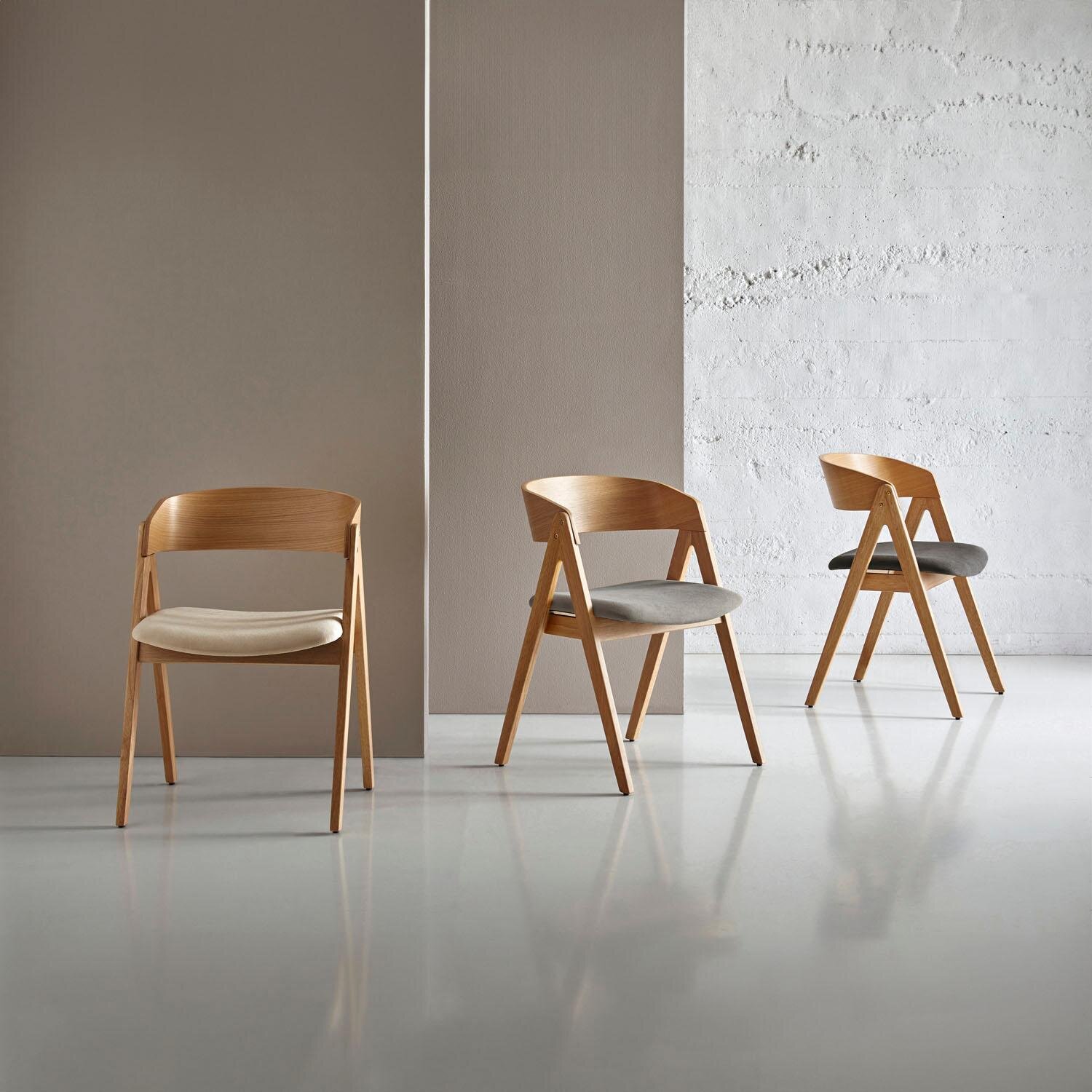 Silla RINA roble gris claro - Image 7