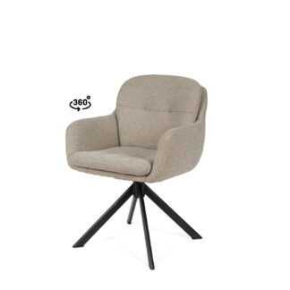 Silla SILVI taupe (pata negra)