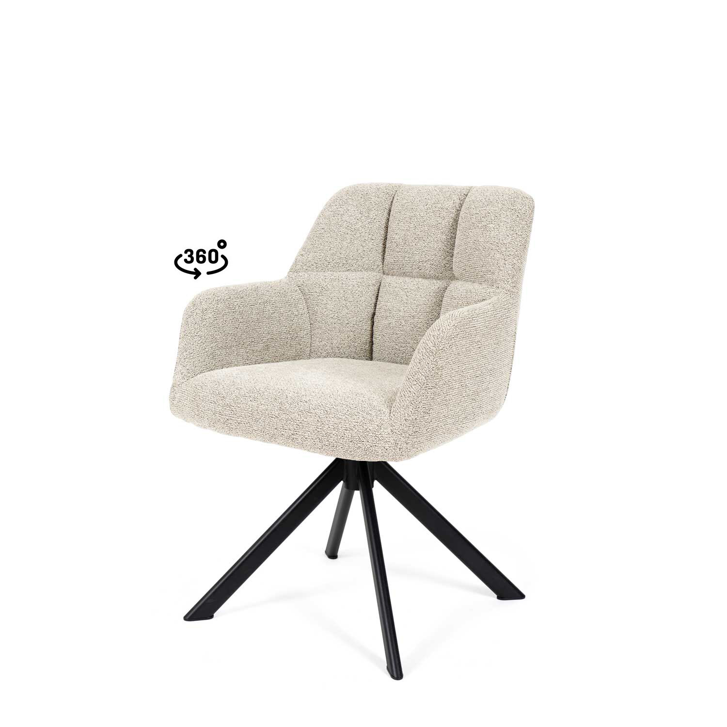 Silla TAIMI beige (pata negra) - Image 3