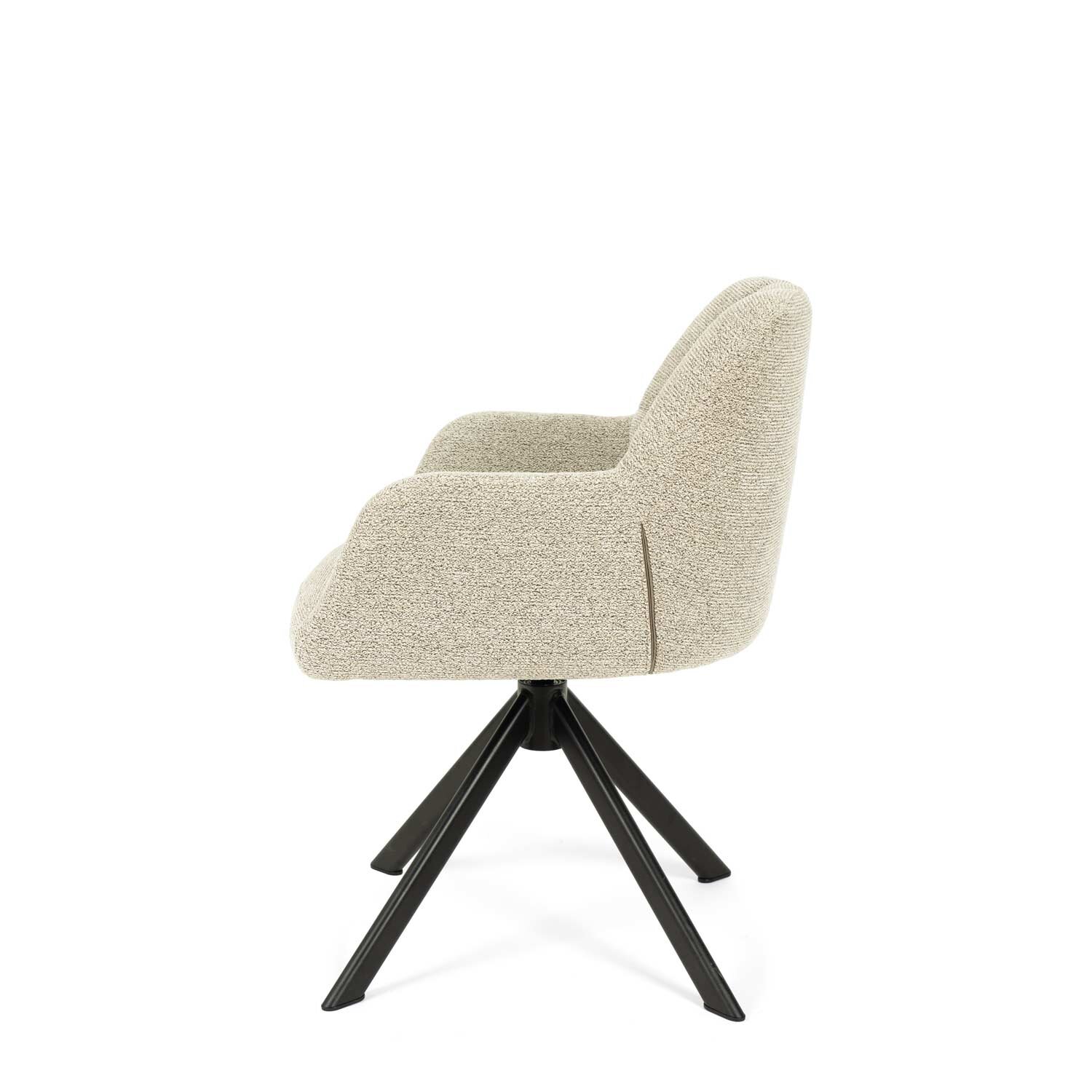 Silla TAIMI beige (pata negra) - Image 5