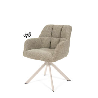 Silla TAIMI taupe (pata beige)