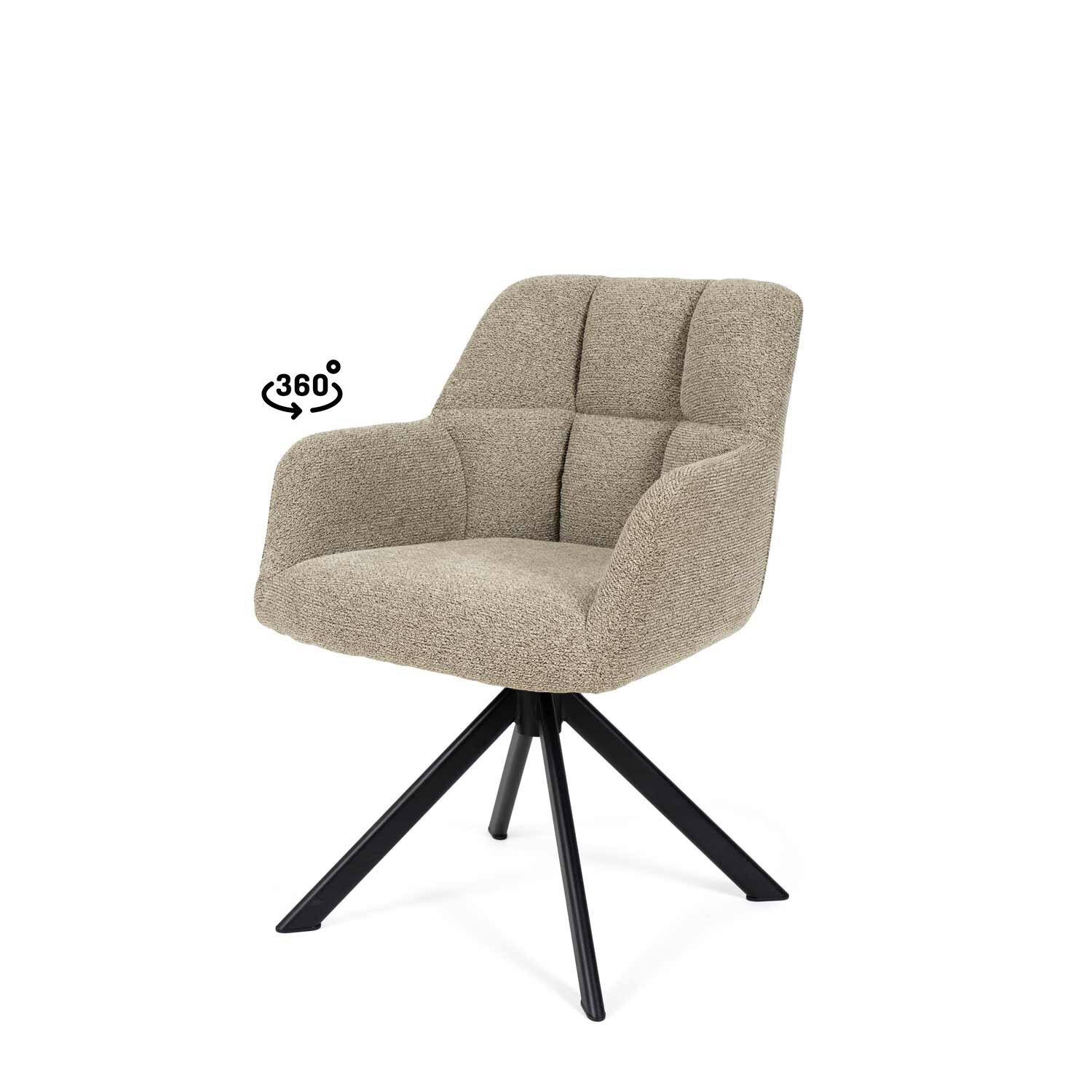 Silla TAIMI taupe (pata negra)