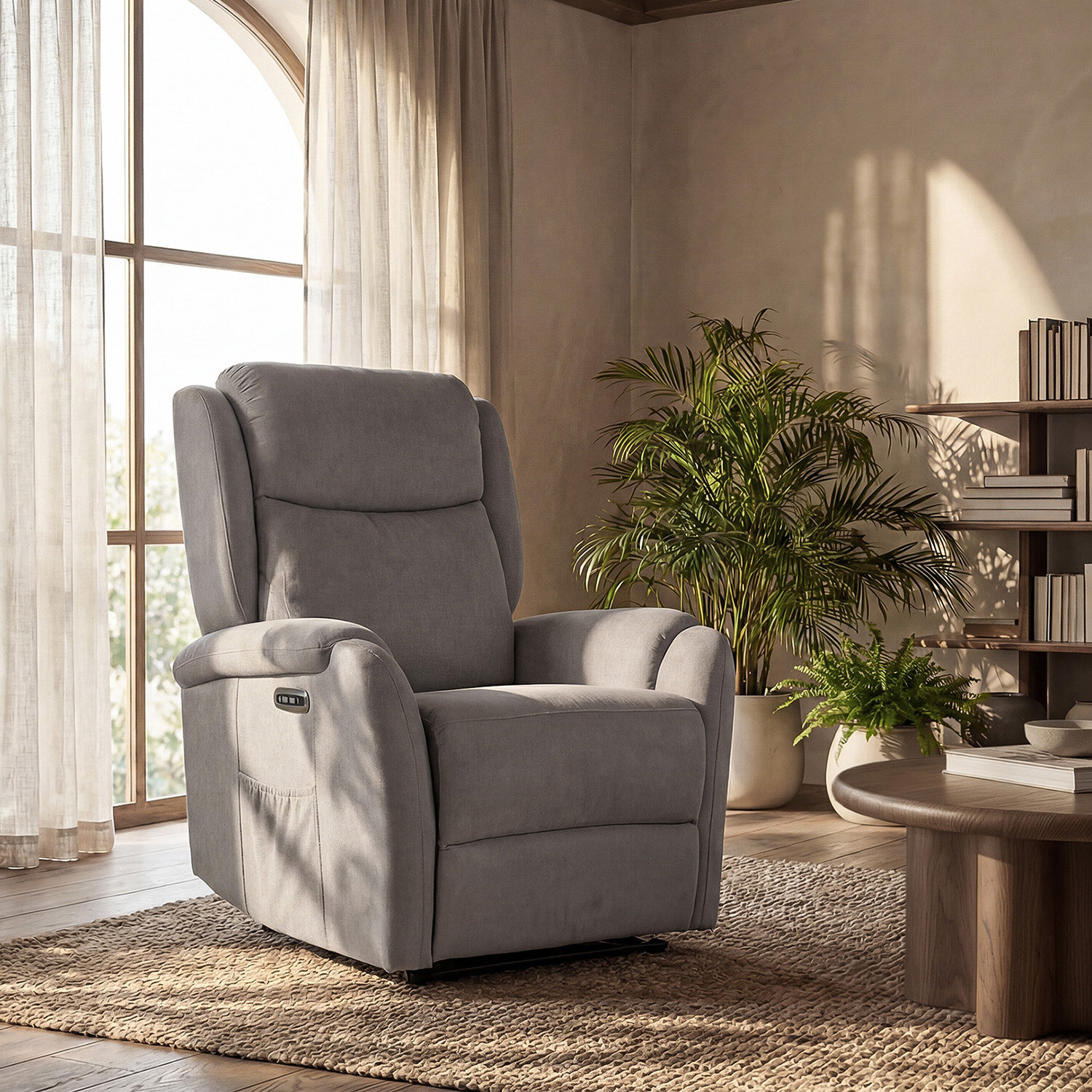Sillón relax 1 motor AKARI taupe - Image 2