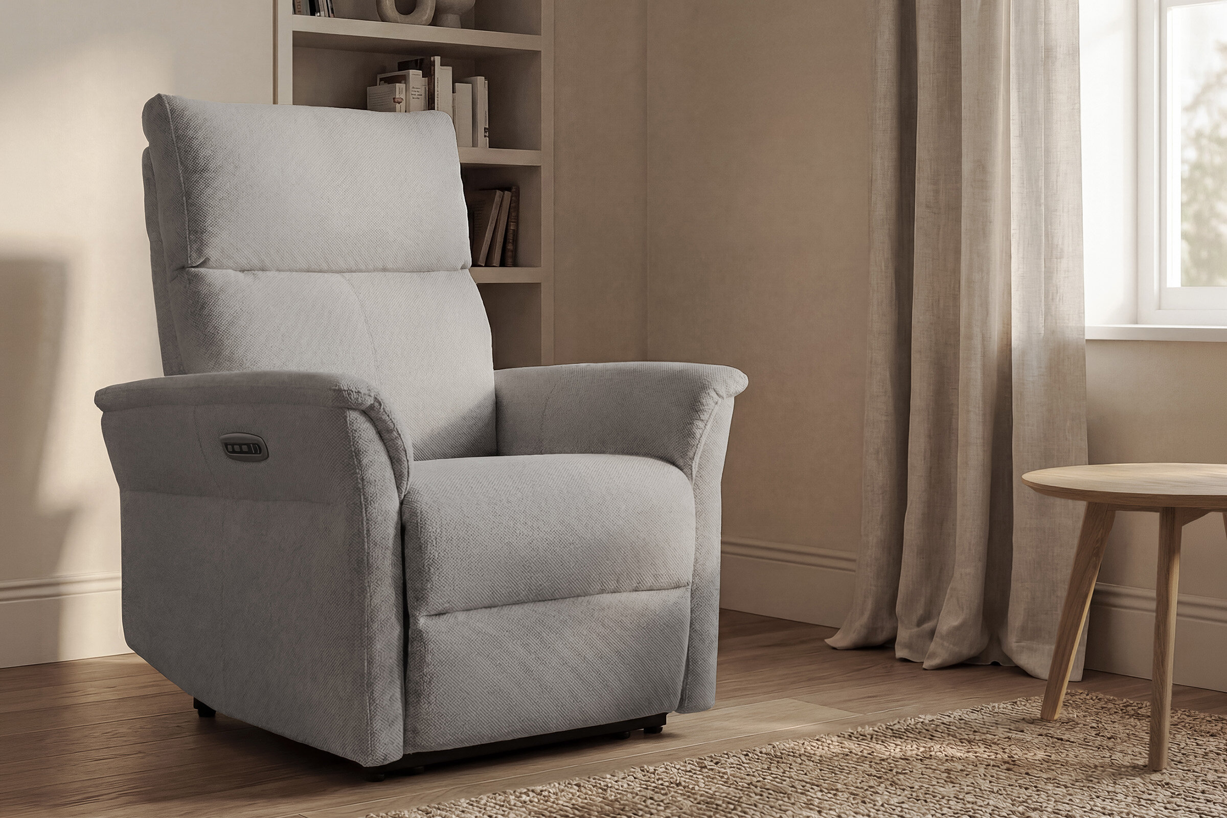 Sillón relax 1 motor MISAKI gris claro