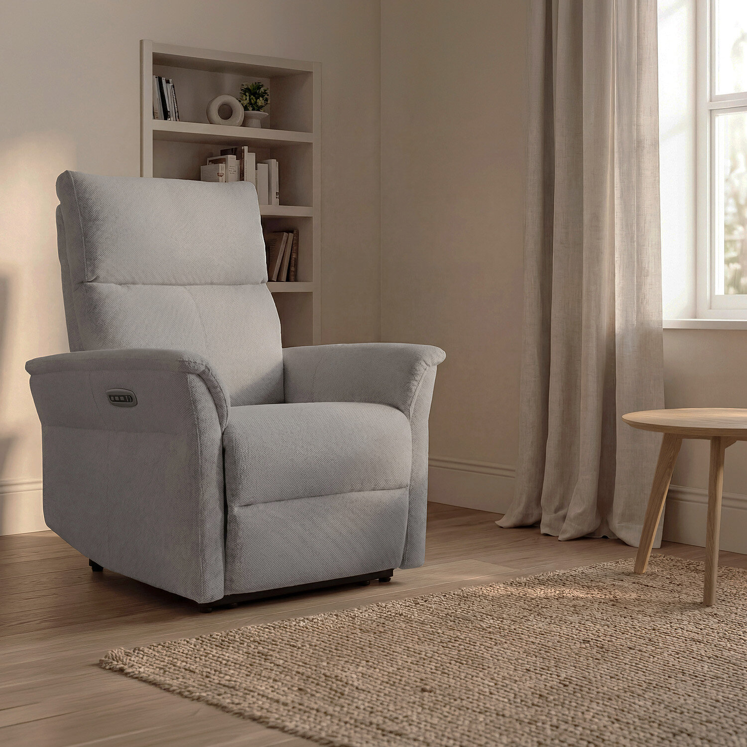Sillón relax 1 motor MISAKI gris claro - Image 2