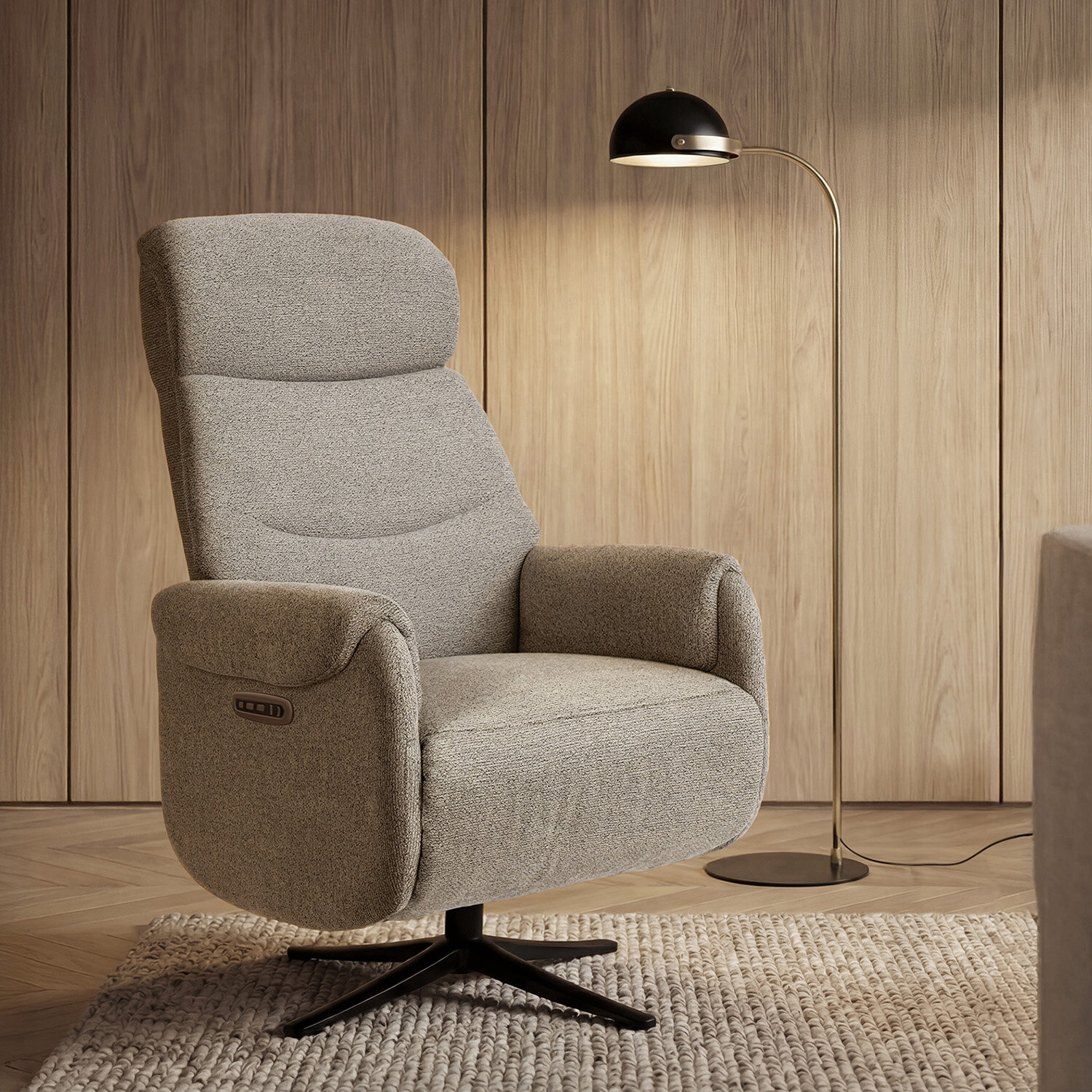 Sillón relax 2 motores TAMIKO taupe - Image 2