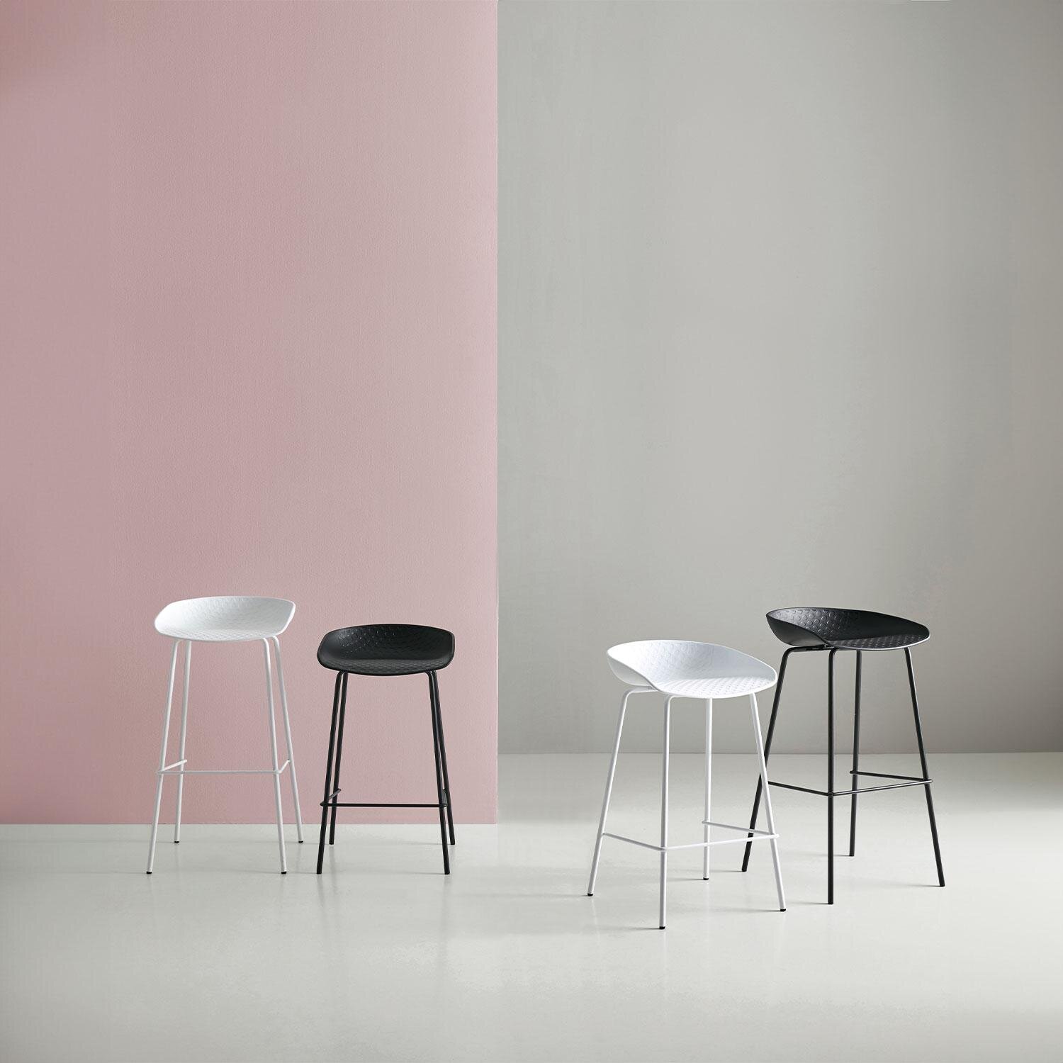 Taburete alto ALENE blanco - Image 7