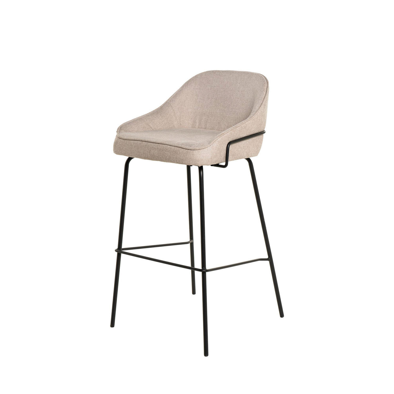Taburete alto LOUIS beige - Image 3