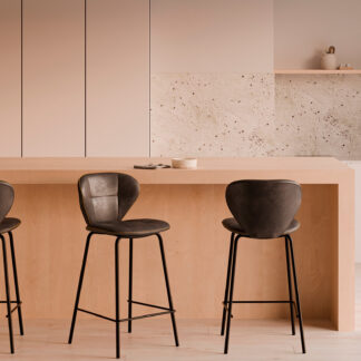 Taburete alto WILLIAM gris