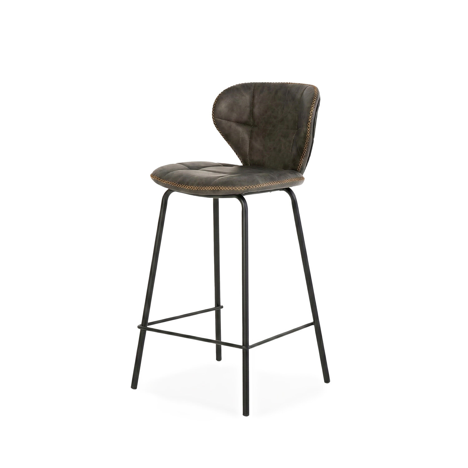 Taburete alto WILLIAM gris - Image 3