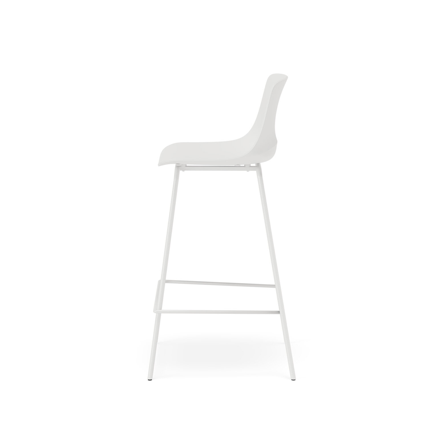 Taburete bajo ELTON blanco - Image 3