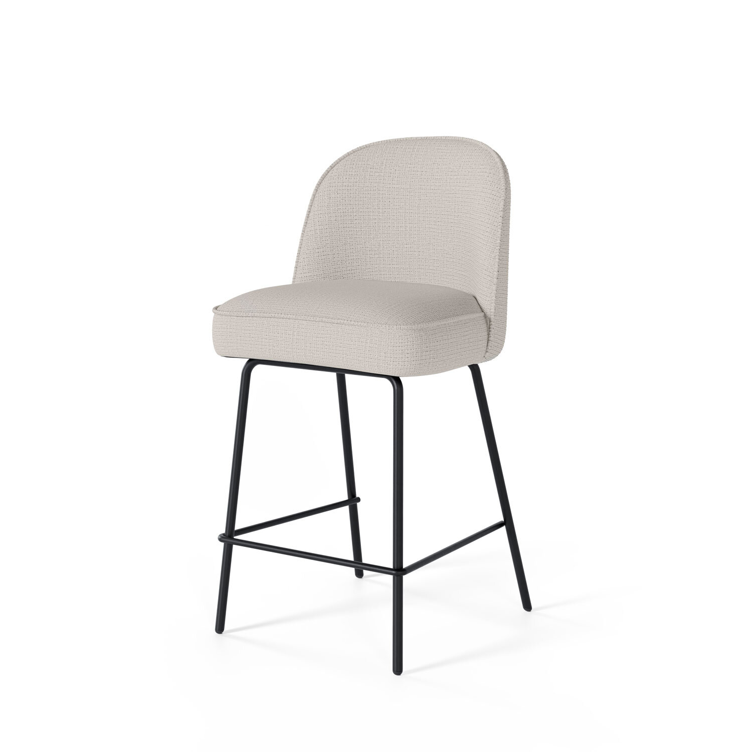 Taburete bajo NELSON beige - Image 2