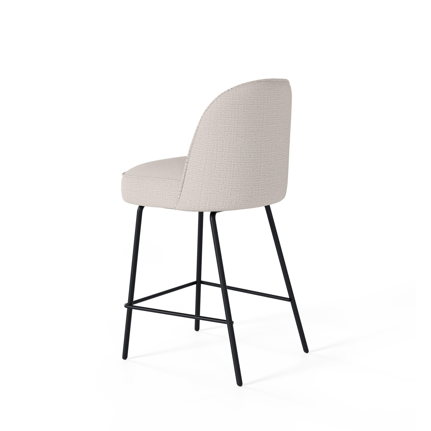 Taburete bajo NELSON beige - Image 3