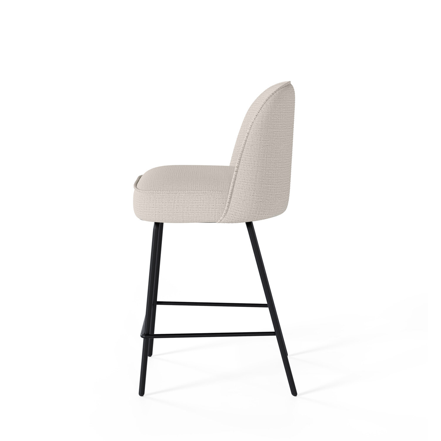 Taburete bajo NELSON beige - Image 4