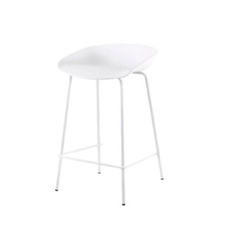 Taburete bajo NETTA blanco
