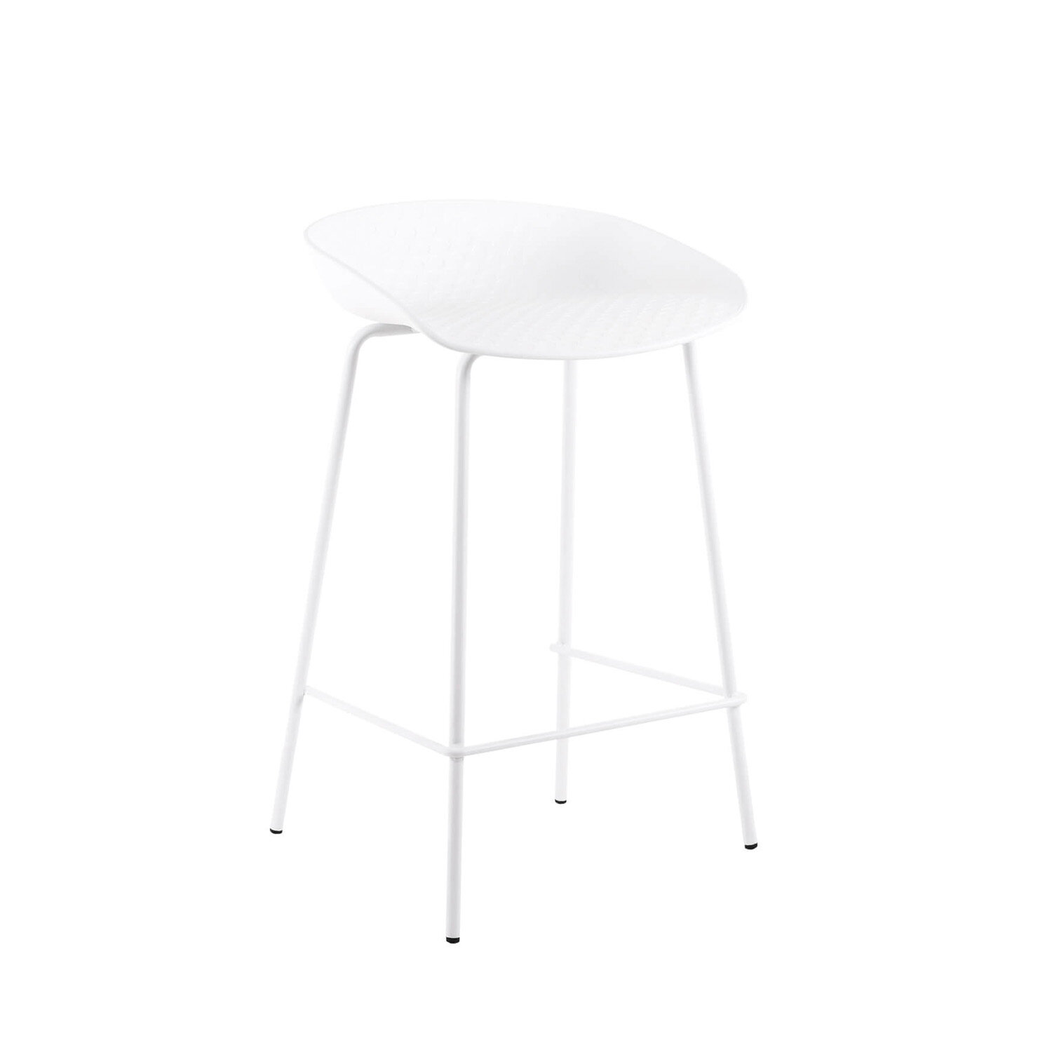 Taburete bajo NETTA blanco - Image 3