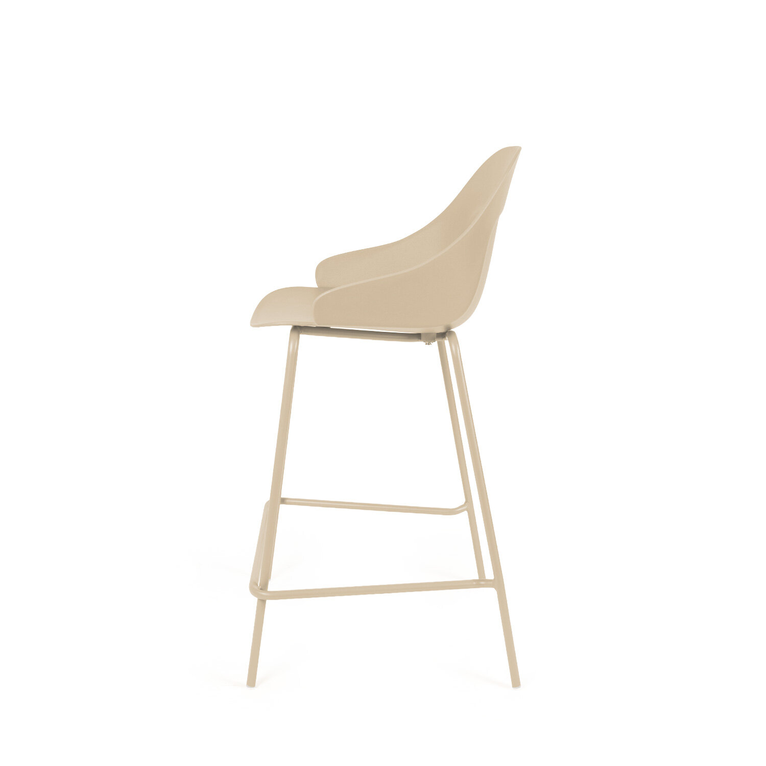 Taburete bajo TOBY beige - Image 3