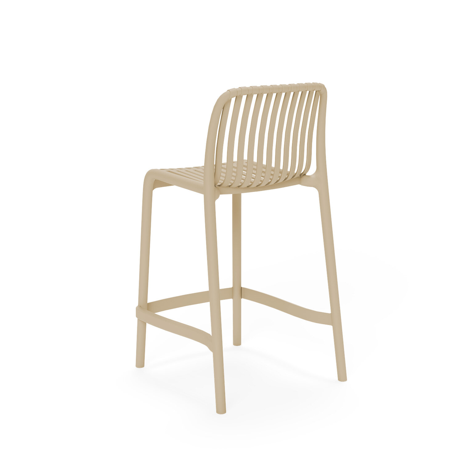 Taburete bajo WALTER beige - Image 2