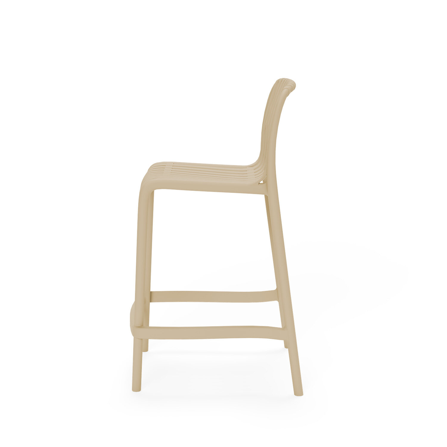 Taburete bajo WALTER beige - Image 3