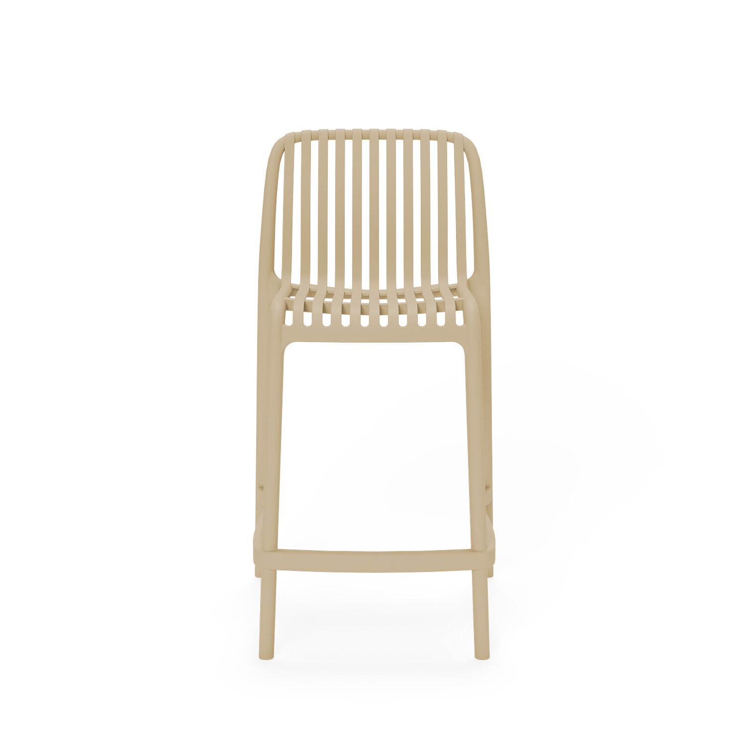 Taburete bajo WALTER beige - Image 4