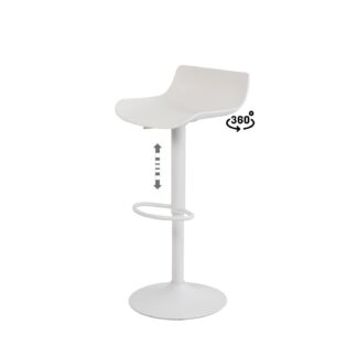 Taburete regulable BLADE blanco