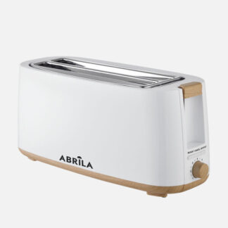 Tostador Pan Eume 1400w Blanco/haya 7niveles Tostado,descongelacion,  Apag.automatico,2ranuras,recogemigas 17x38x14,5cm